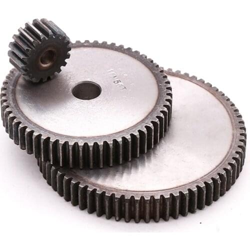 1.5 Module Spur Gear 12 13 14 15 16 17 18 19 20 21 22 23 24 25 Teeth No Steps 15mm Thickness Metal Transmission Gear 45# Steel