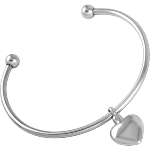MJB5015 Popular Steel can open heart charm Cremation Ashes Urn Bracelet