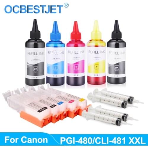Refill Ink Kit For PGI-280 280XXL Refill Ink Cartridge For Canon PIXMA TS702 TR7520 TR8520 TS6120 TS6220 TS9520 TS9521C Printer