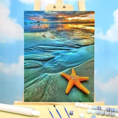 Landscape Scenery Coloring By Numbers Painting Kit Acrylic Paints 50*70 Canvas Painting Decoration Crafts Adults Art