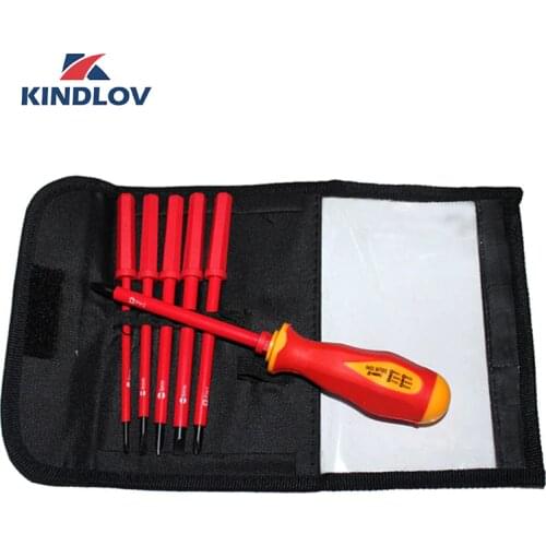 KINDLOV Screwdriver Set Insulated 7 In 1 Torx Philiips Destornillador Magnetic Screw Driver Precision Handle Bit Kit Hand Tools