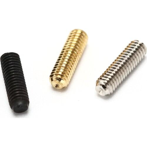 New 12PCS/PACK Electric Bass Guitar Bridge Saddles Hexagon Screws tremolo electric guitar bass Tremolo Bridge Hex Screws