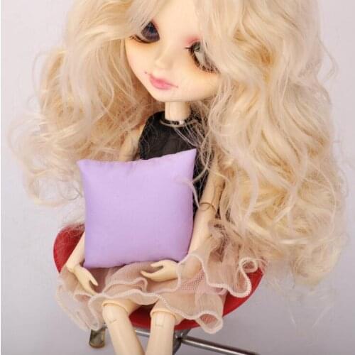 Original handmade mini barbie pillow princess barbie doll room chair bedding sofa house furniture accessories