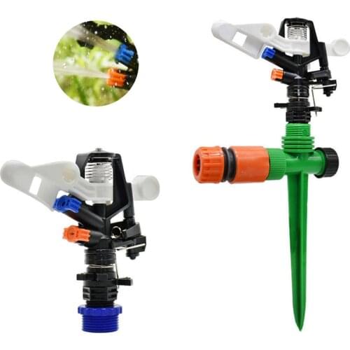 360 Degrees Adjustable Rotating Water Sprinkler With Support Nozzle Holder Rocker Nozzles Farm Sprinklers Watering & Irrigatio