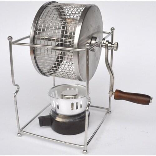 Handle coffee bean baked machine beans roasting machine manual beans roaster mini baking maker DIY small stainless steel rollers