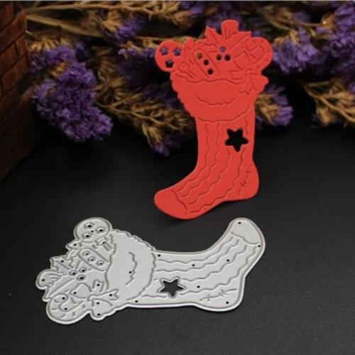 SCD415 Socks Metal Cutting Dies For Scrapbooking Stencils DIY Album Cards Decoration Embossing Folder Craft Die Cuts Tool New