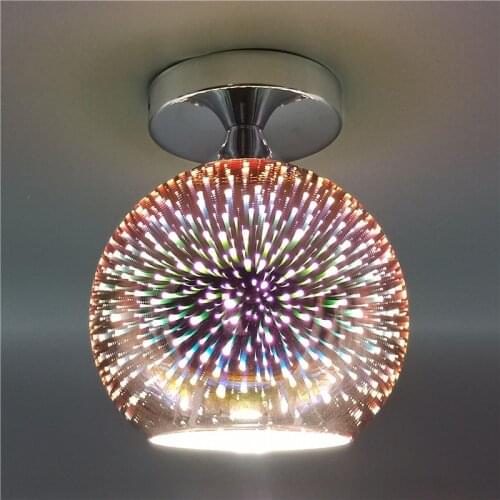 Nordic Ceiling Lamp Living Room Glass Ball Lampshade Chandelier Bedroom Aisle Lighting Fixture