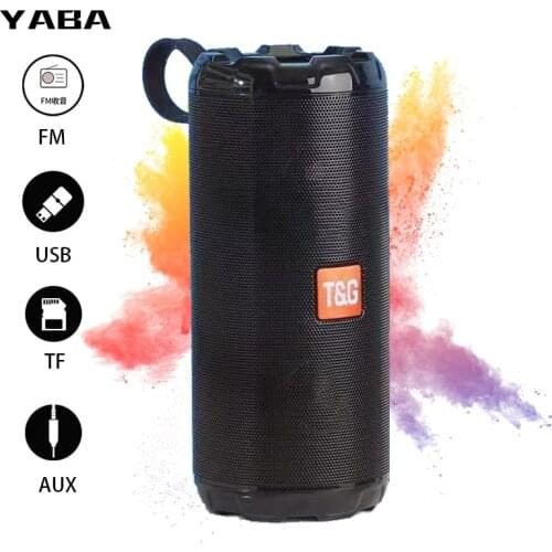TG622 New Metal Portable Wireless Speakers Bluetooth-compatiple Speaker Bass Column Waterproof Outdoor USB TF Subwoofer