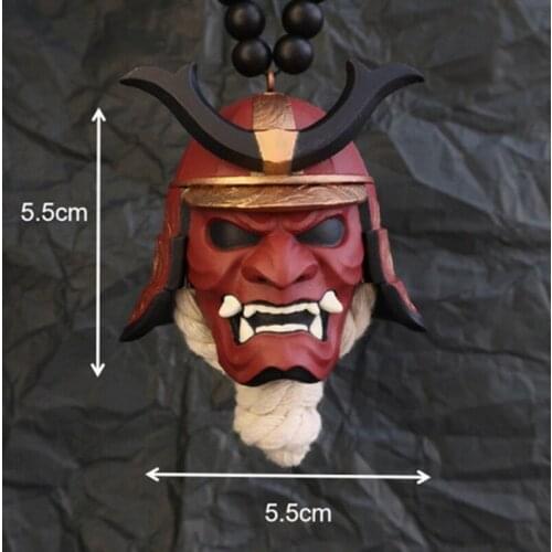 Vintage Samurai Demon Ghost Mask Pendant Mask Car Autos Sailboat Money Dollar Camera Bachelor Cap Pendant Neckalces Gift