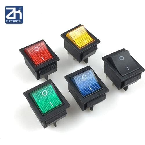 1PCS KCD4 Rocker Switch Power Switch On/Off 4 Pins Light 16A /250VAC 20A/ 125VAC