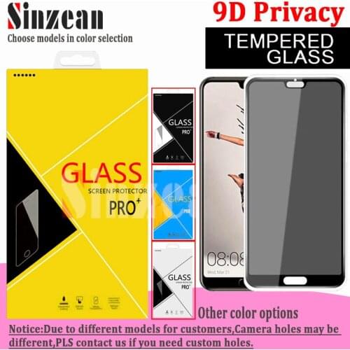 100pcs For Huawei P50 lite/P40/Mate 30 lite/P smart 2021/PSmart Z/Y5P/Y6P/Y7P/Y8P/Y9P 9D Full Glue Privacy Tempered Glass