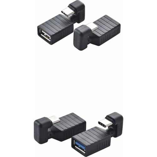 180 Degree Up & Down Angled Type-C OTG to USB3.0 Female Extension Adapter for computer mobile phone external mouse and keyboard