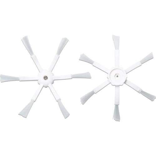 2pcs 6 Arms Side Brush for Xiaomi Roborock S50 S51 S55 Robot Vacuum Cleaner Parts Replacement New Style 6-Arm Brushes Accessory