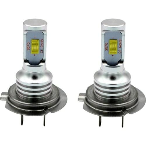 2PCS H7 80W 3570 2SMD Highlight Car LED Fog Lamp Light Motorcycle 6500K 1700-1800LM Auto Driving Fog Lamp 12V 24V Car Head Light