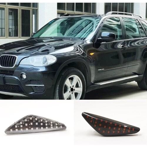 2PCS Dynamic Flowing LED Side Marker Signal Light For BMW X5 E70 X6 E71 E72 X3 F25 Sequential Blinker Lamp