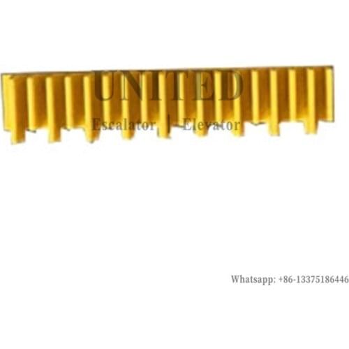 20pcs UNITED Escalator Yellow Plastic Demarcation Strip Medium And Short Tooth Step 9T