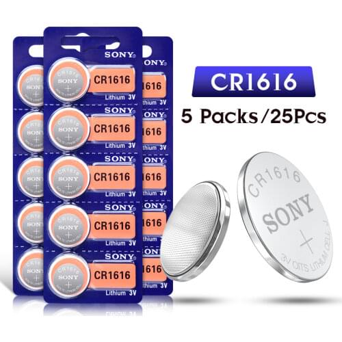 2Pcs/lot SONY CR1616 DL1616 ECR1616 LM1616 1616 3V Lithium Batteries Cell Button Coin Battery For Motherboard Watch