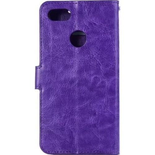 30pcs/lot Crazy Horse Stand Leather PU+TPU Cover Case With Card slot For Huawei P9 Lite mini / Y6 Pro 2017