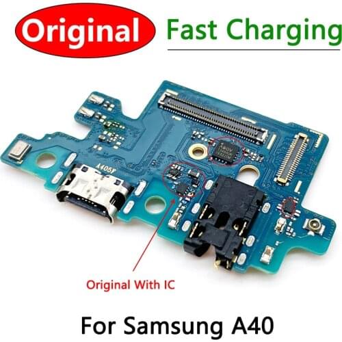 5Pcs 100% Original New Charging Port Connector Board Flex Cable For Samsung A40 placa de carga dock flex atacado
