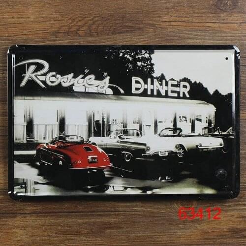 50pcs/lot Metal Sign shabby chic Metal signs ROICES DINNER vintage Retro Wall plaque, Comics, Tin Sign, Home Decor, Man Cave M-2