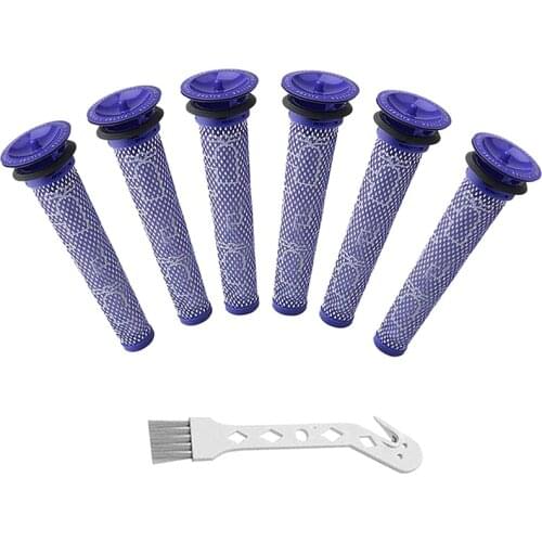Promotion!Replacement Washable HEPA Pre-Filters for Dyson V6 V7 V8 DC58 DC59 DC61 Animal Vacuum Cleaner with Brush Replacement