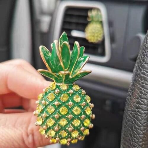 Car Air Outlet Aroma Pineapple Masonry Perfume Fragrance Diffuser Interior Decoration Freshener Car Accessories Interior Perfume