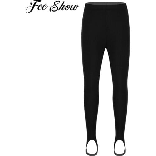 Girls Kids Ballet Stirrup Skinny Pantyhose Child Dance Pants Cotton Spandex Yoga Gymnastics Dance Pants