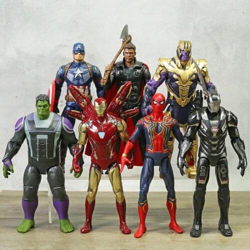 Marvel Avengers 3 Infinity War Movie Anime Super Heros Spiderman Captain America Iron Man Hulk Thor Superhero Action Figure Toys
