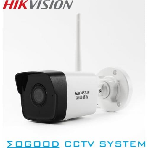 Hikvision Wireless DS-2CD1021G0-IDW 2MP 1080P WiFi IP Bullet Camera Built-Microphone Hik-Connect App Remote ONVIF IR Outdoor