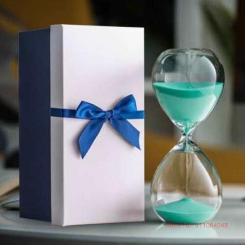Funny Birthday Present For Kids Household Items Half An Hour Sand Clock Exquisite Glass Hourglass 30 Minutes Time Timer Gift Box