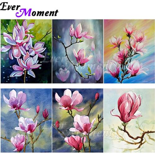 Ever Moment Diamond Painting Full Square Resin Drill Wall Art Decoration Paint By Diamond Flower Picture Multi-picture 1M045