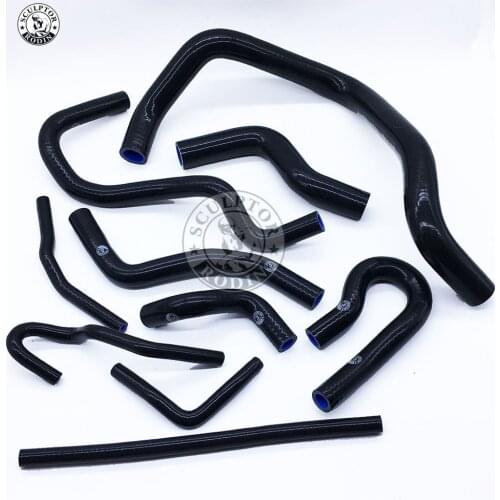 Silicone Radiator Hose Kit FOR HONDA CIVIC D15 D16 SOHC EG/EK 92-00 (10 PCS) red/blue/black
