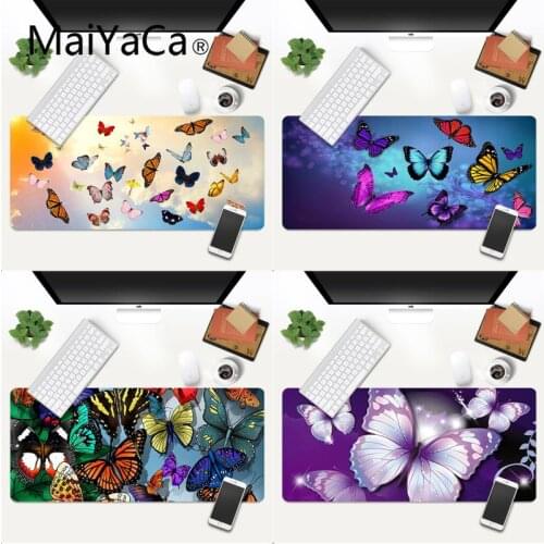 Your Own Mats Colorful butterfly Laptop Gaming Mice Mousepad Gaming Mouse Pad Large Deak Mat 600x300mm for overwatch/cs go