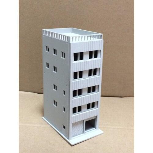 Outland Models Modern 5-Story Apartment with Garage Unpainted N Scale Railway