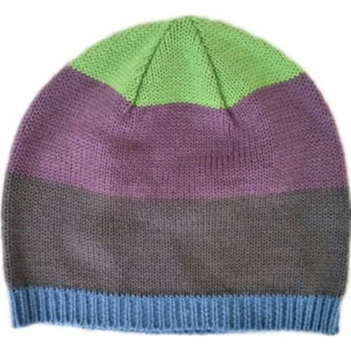 Cartoon Plush Cotton wool knitting cute colourful green purple blue color Winter Warm hat Kid Baby Child Soft warm Cap Beanies