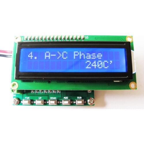 New version of three-phase sine signal generator, adjustable phase 0～360 degrees 0.1～2000 Hz