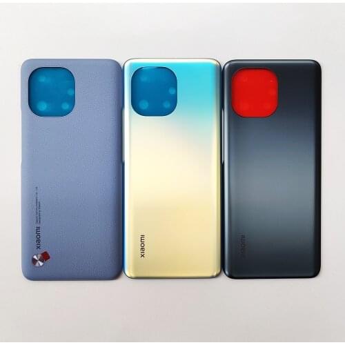 Original Back Glass Leather For Xiaomi Mi 11 Battery Cover Door Back Housing Rear Case Replacement Parts With Adhesive mi11