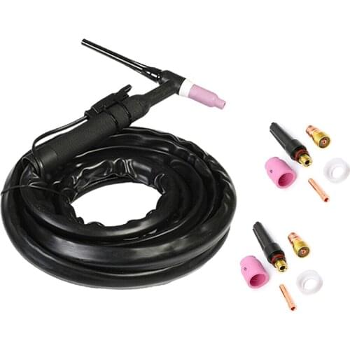 ABSF Wp17 150A TIG Torch 1M Complete Flexible Head Air Cooling W Consumables