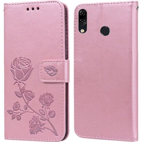 Luxury Leather Flip Book Case for Asus Zenfone 5Z ZS620KL 5 2018 ZE620KL X00QD Rose Flower Wallet Stand Case Phone Cover Bag