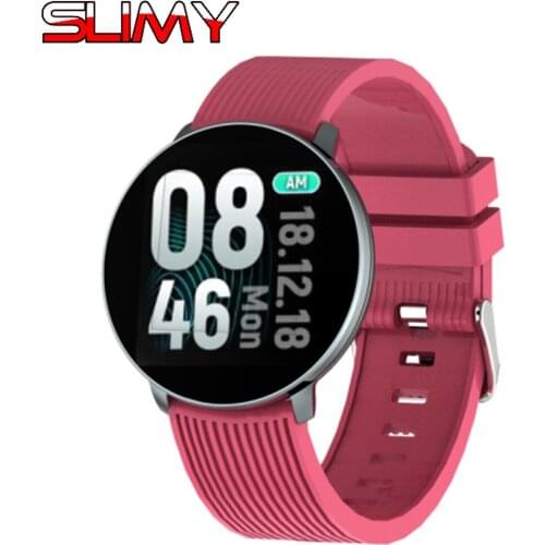 Slimy LV18 Men Women Smart Watch Blood Pressure Heart Rate Monitor Sport Activity Fitness Tracker Full Touch Screen Smartwatch