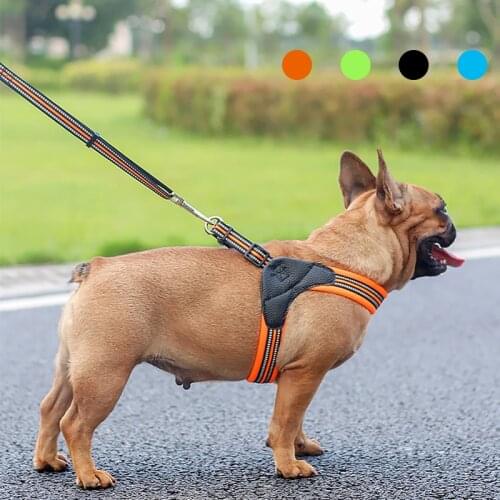 New Pets Dog Harness Vest Reflective Tape Breathable Mesh Dogs Leash Harness XS/S/M/L/XL Dog Collar Accessories