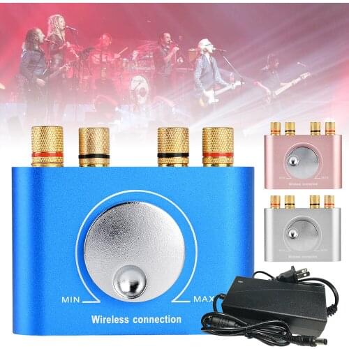 12V Digital Mini Speaker Home Theater Power Amplifier with 3.5mm Audio Plug Bluetooth-compatible for Laptop MP3 Mobile Phone