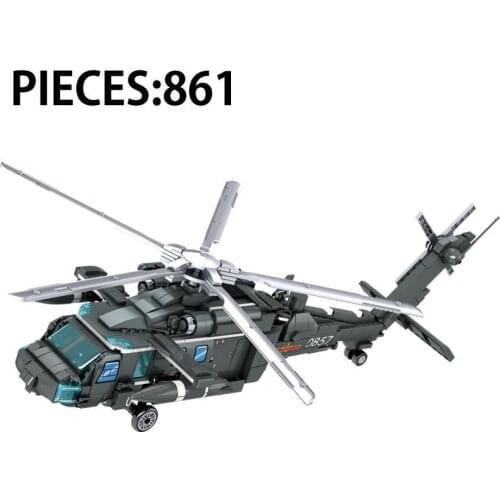WW2 Military Series World War II Multipurpose Tactical Transport Aircraft Building Blocks Bricks Toys Gifts