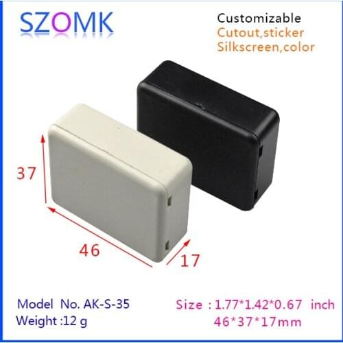2 pcs, small plastic box electronics instrument enclosure 46*37*17 mm handheld plastic enclosure switch box, sensor boxes