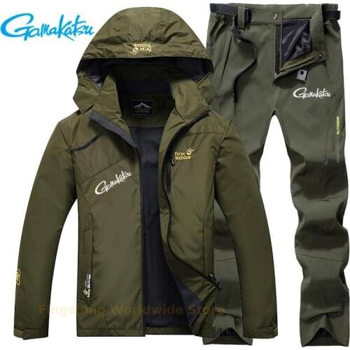 2021 Gamakatsu Fishing Suit Men Spring Autumn Thin Fishing Clothing Sports Hiking Fishing Jacket Outdoor Breathable Fishing Wear