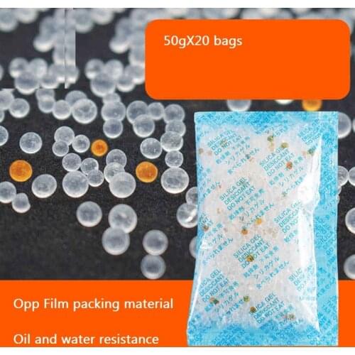 50g/bag silica gel Electronic Moistureproof Agent for Automobile Industry Products Household Desiccant dehumidification