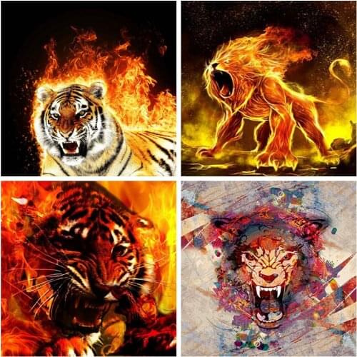 5D diamond painting animals Cross stitch Round Drill Diamond mosaic embroidery Animals Resin diamond draw christmas home decor