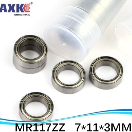 AXK (1pcs) High quality miniature ball bearing (stainless steel 440C material) SMR117ZZ 7*11*3 mm