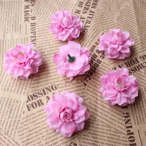 6CM mini artificial lotus flowers,silk lotus flower heads for photograph,flower arrangements,wrist corsage,Headwear decoration