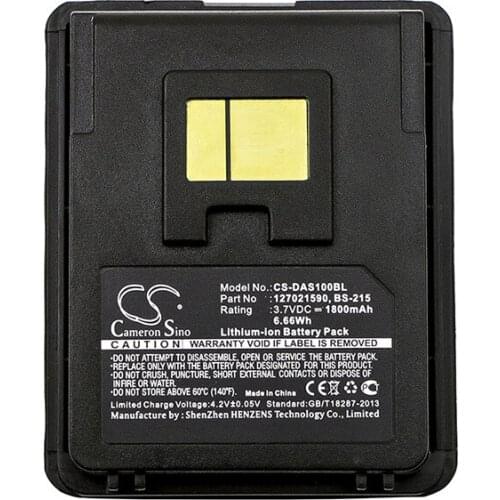 Cameron Sino 1800mAh Battery 127021590, 127021591, 94ACC0054, BS-215, BS-229 for Datalogic Mobile Scorpio